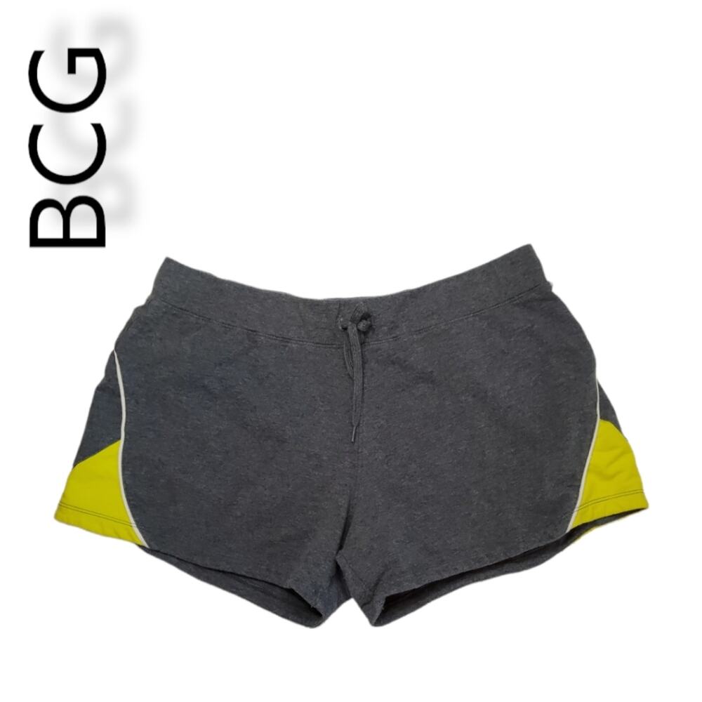 BCG 95% Cotton shorts, Size L. Gray/Yellow